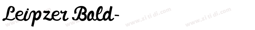 Leipzer Bold字体转换